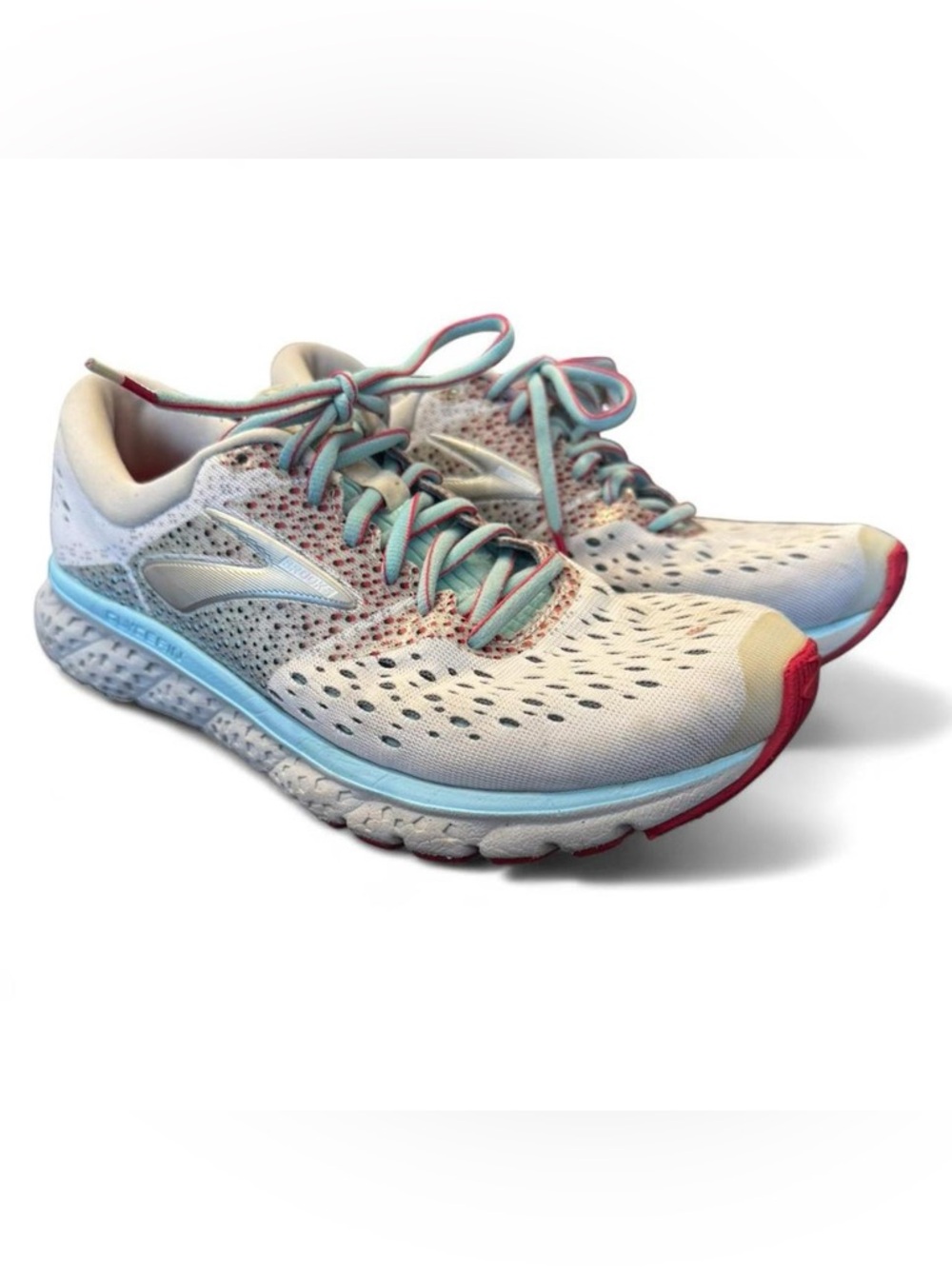 Brooks Glycerin 16 Running Shoes 9 White Blue Pink